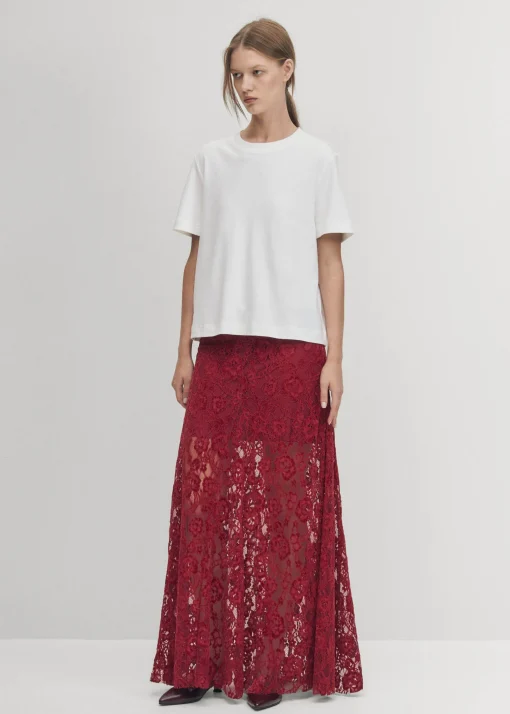 Bundi Lace Wine Skirt|ALOHAS Sale