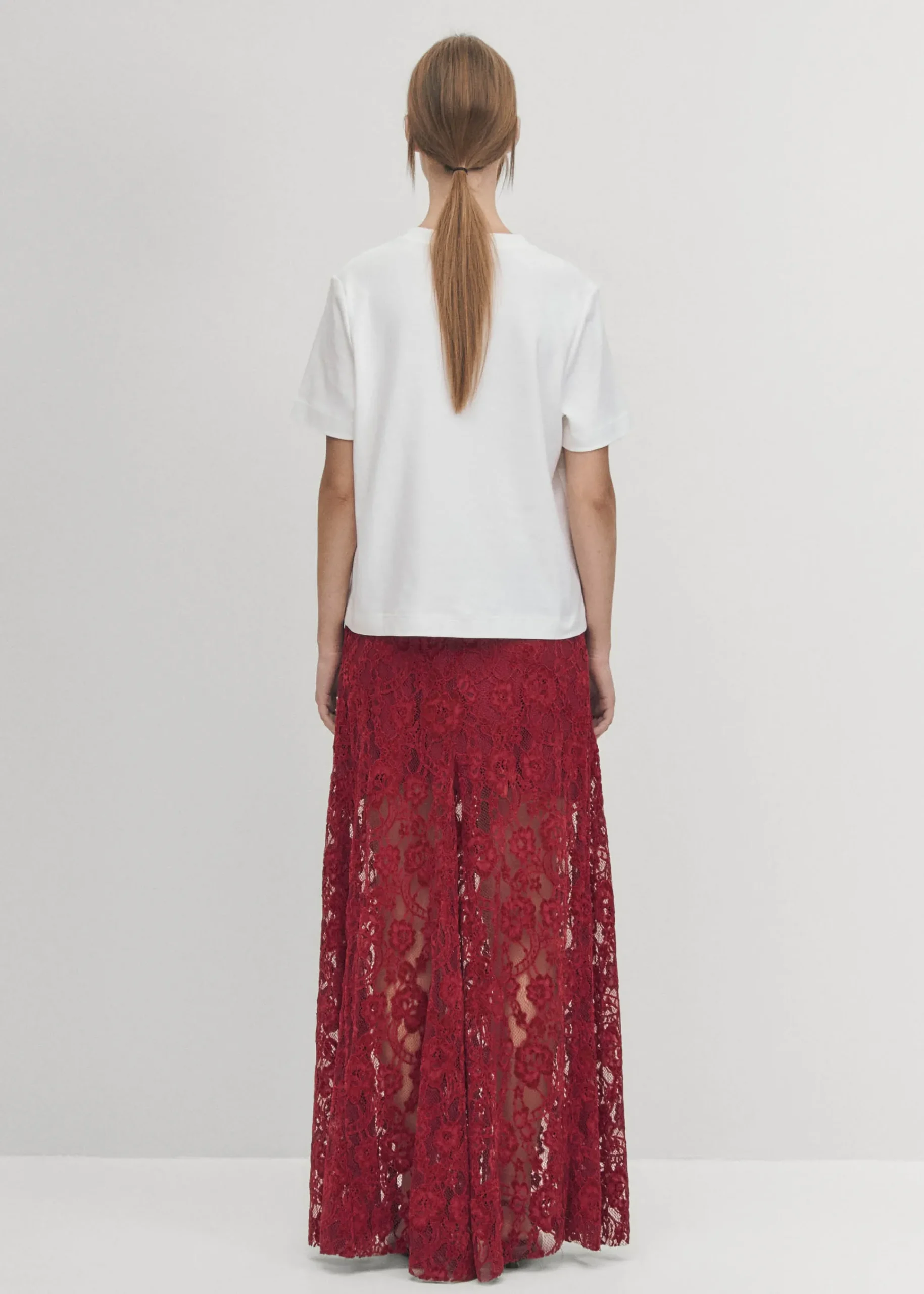 Bundi Lace Wine Skirt|ALOHAS Sale
