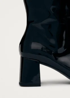 Chalk Onix Black Vegan Leather Boots|ALOHAS Sale