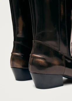 Chase Brushed Brown Leather Boots|ALOHAS Discount