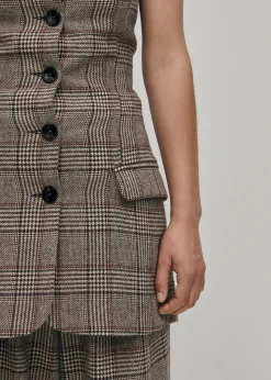 Deva Checks Vest|ALOHAS Discount