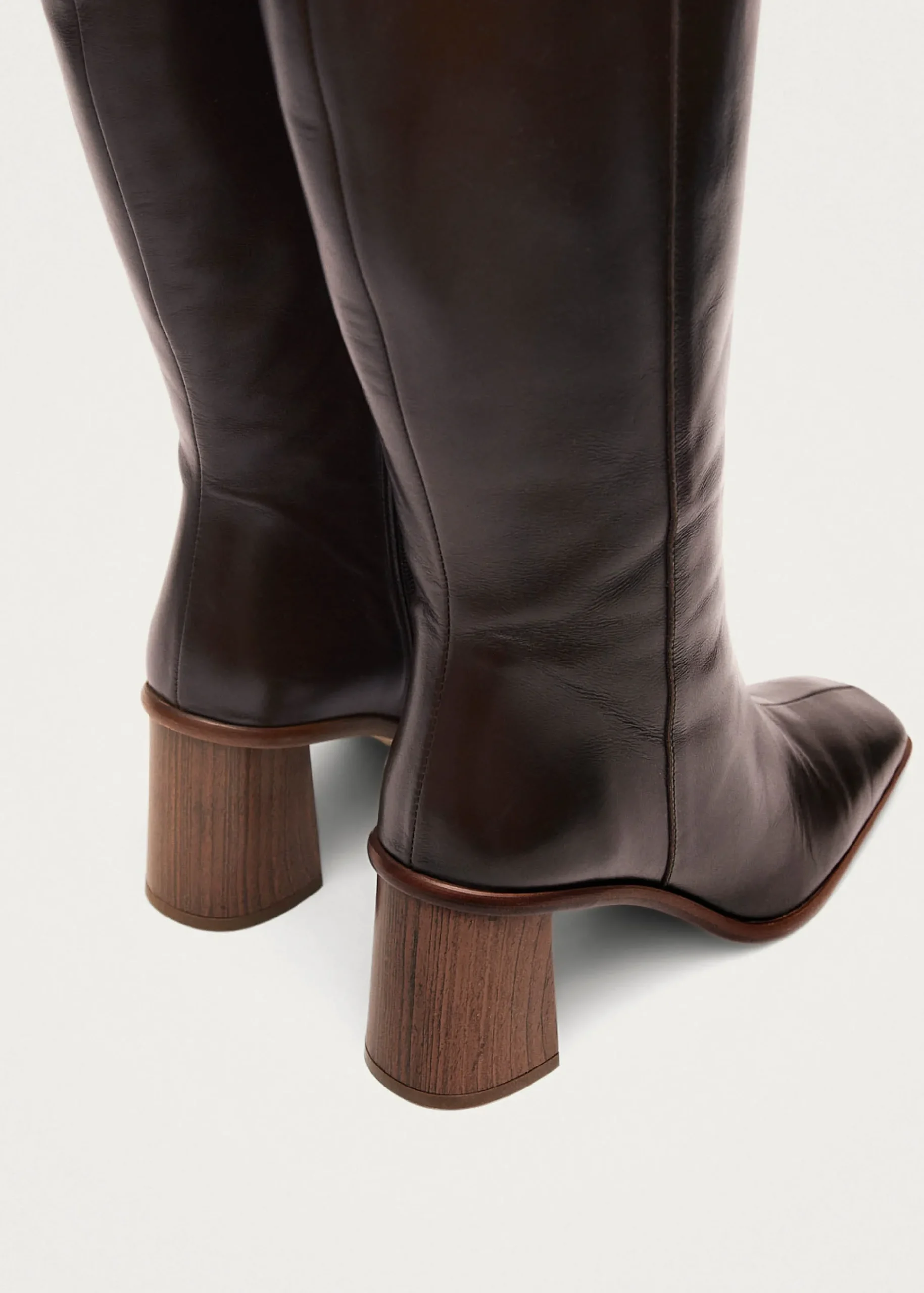East Coffee Brown Leather Boots|ALOHAS Sale
