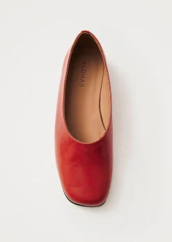 Edie Leather Ballet Flats|ALOHAS Outlet