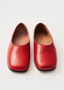 Edie Leather Ballet Flats|ALOHAS Outlet