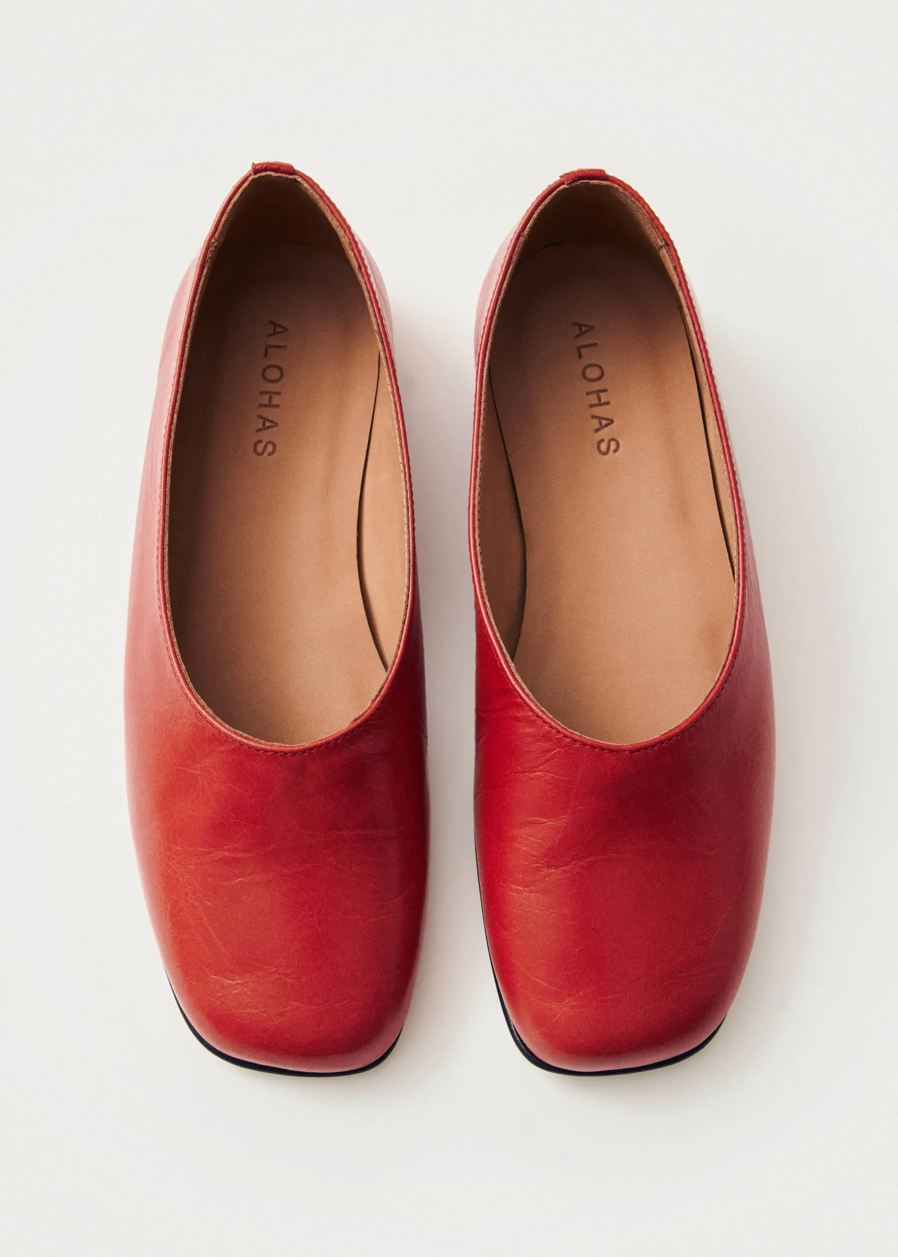Edie Leather Ballet Flats|ALOHAS Outlet