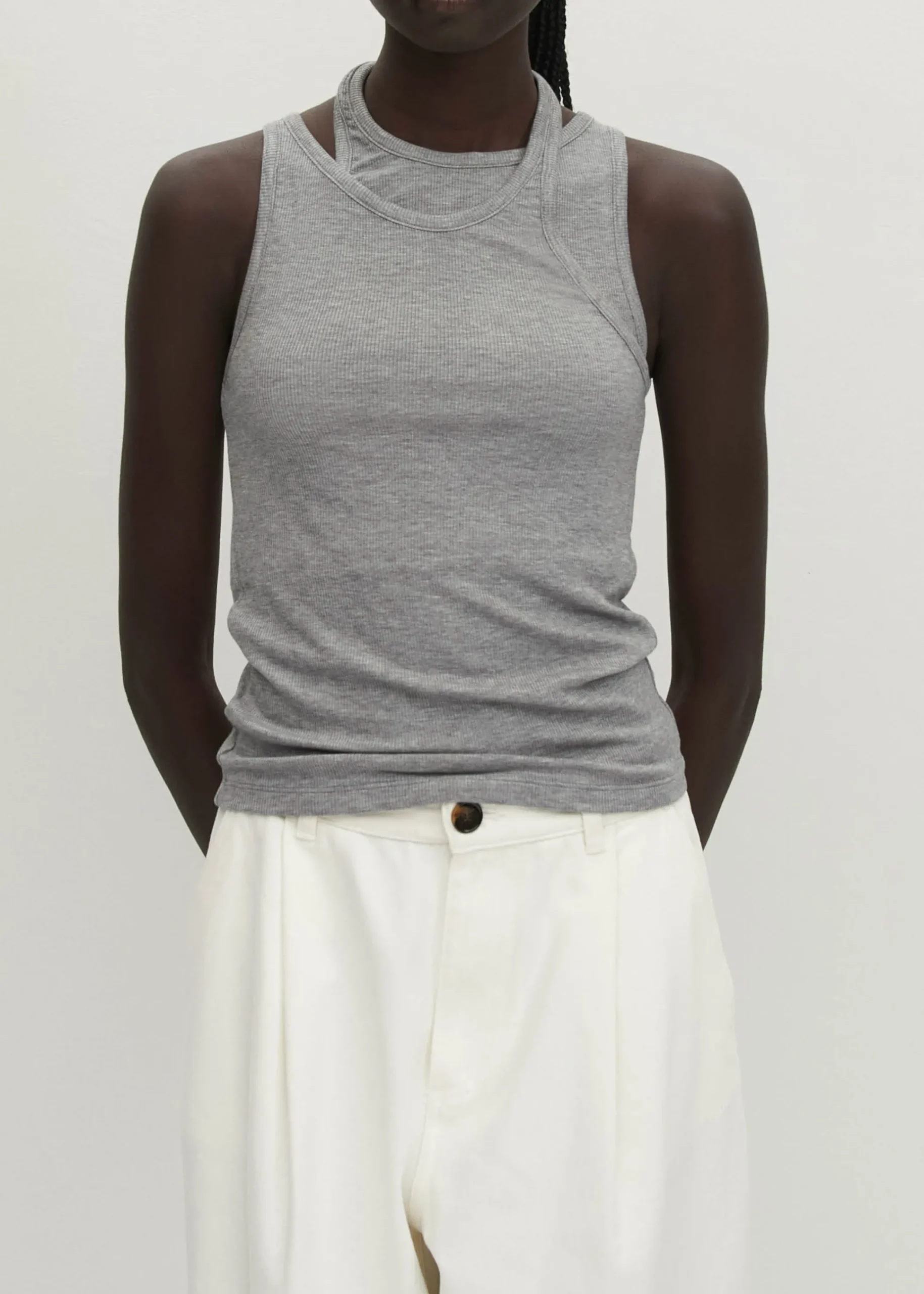 Eos Grey Melange Top|ALOHAS Discount