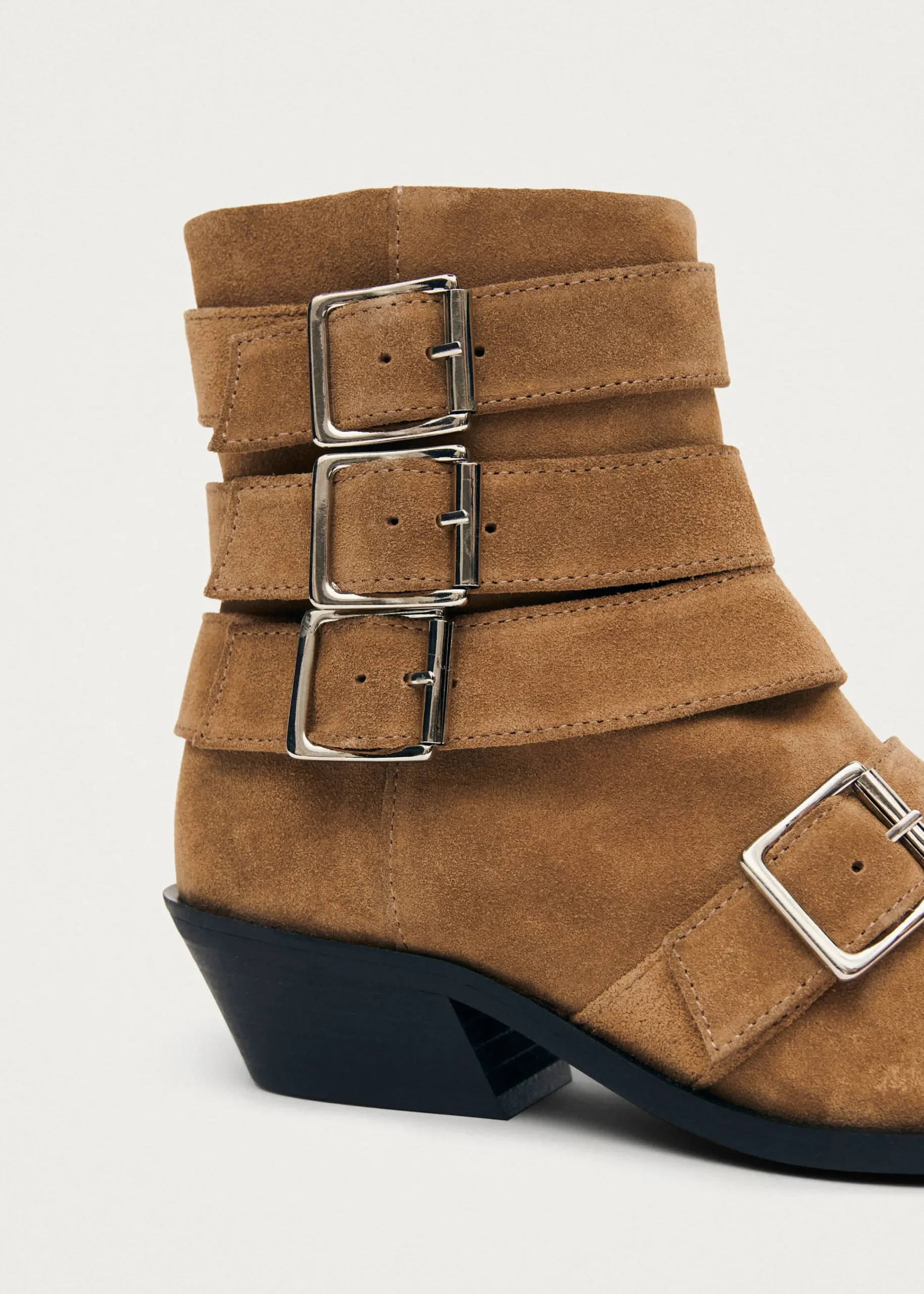 Eras Suede Tan Leather Ankle Boots|ALOHAS Hot