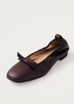 Freya Leather Ballet Flats|ALOHAS Outlet