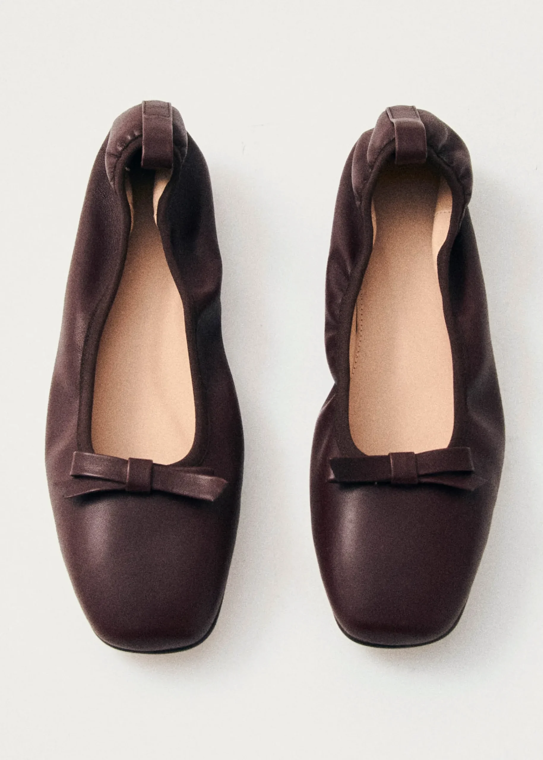 Freya Leather Ballet Flats|ALOHAS Outlet