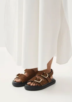 Harper Soft Tan Leather Sandals|ALOHAS New