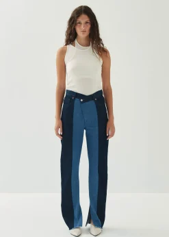 Kansas Bicolor Indigo Denim Trousers|ALOHAS Clearance