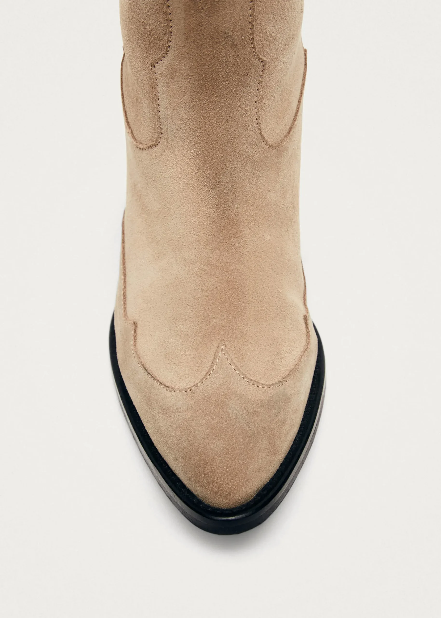 Liberty Suede Beige Leather Boots|ALOHAS Clearance