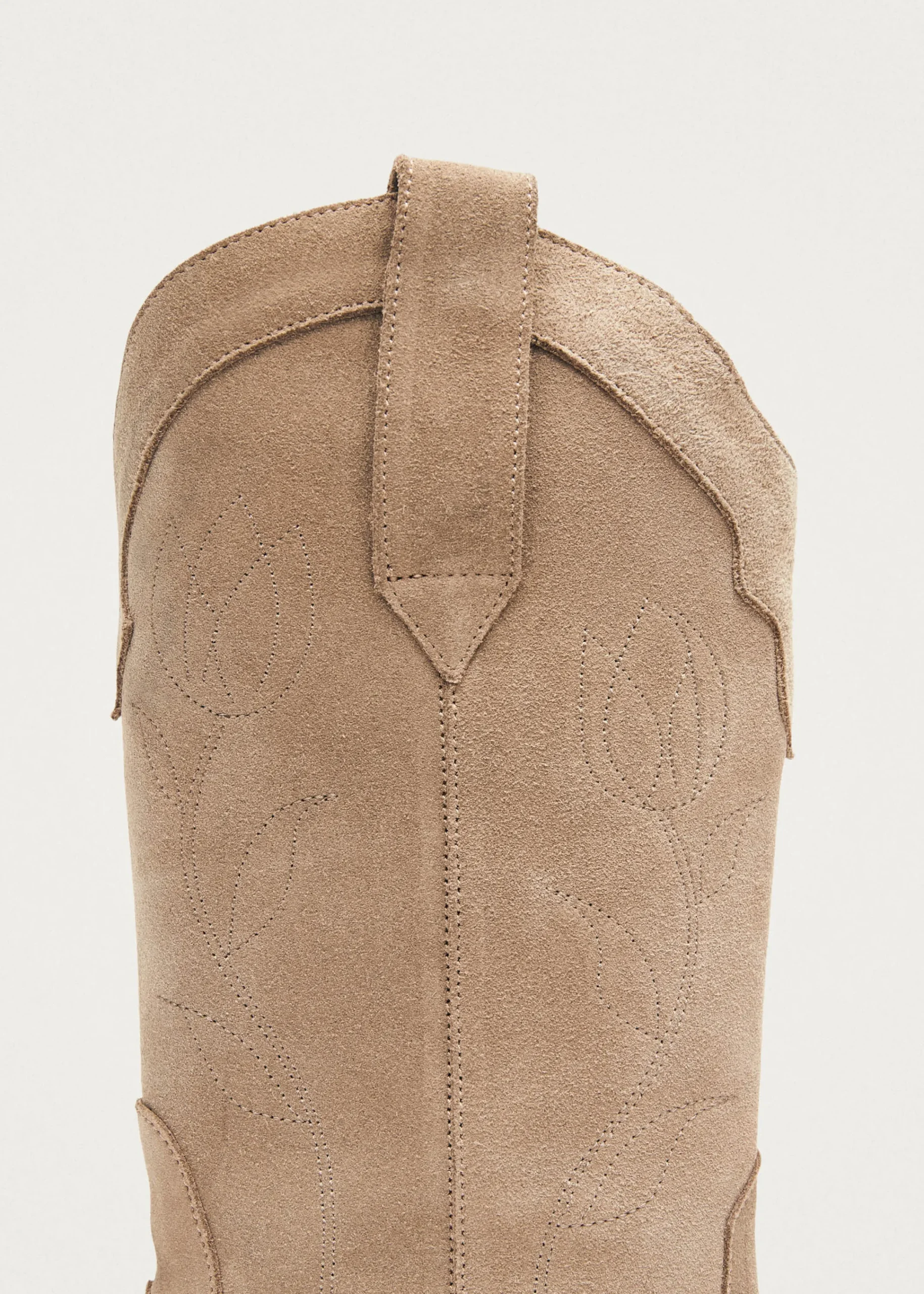 Liberty Suede Beige Leather Boots|ALOHAS Clearance