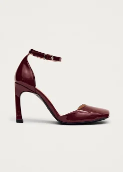 Liebe Onix Burgundy Leather Pumps|ALOHAS Clearance