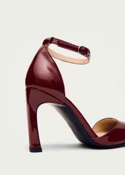 Liebe Onix Burgundy Leather Pumps|ALOHAS Clearance
