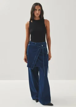 Liliana Denim Trousers|ALOHAS Fashion