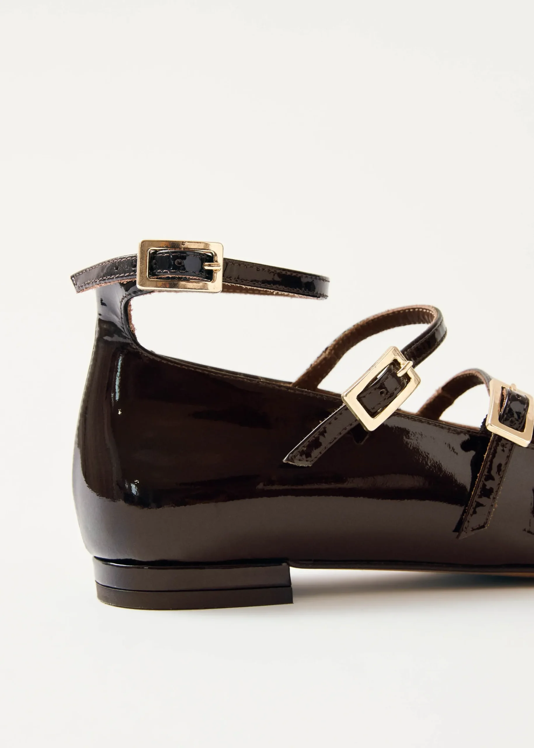 Luke Onix Coffee Brown Leather Ballet Flats|ALOHAS Fashion