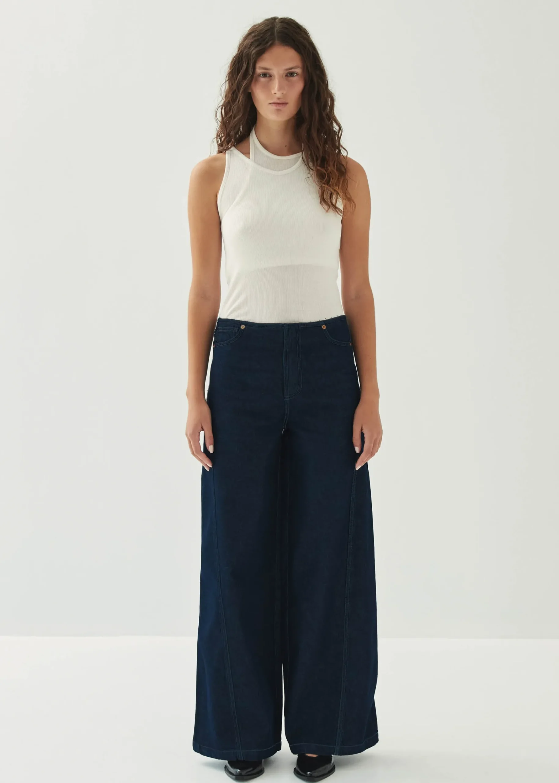 Magda Denim Trousers|ALOHAS Outlet