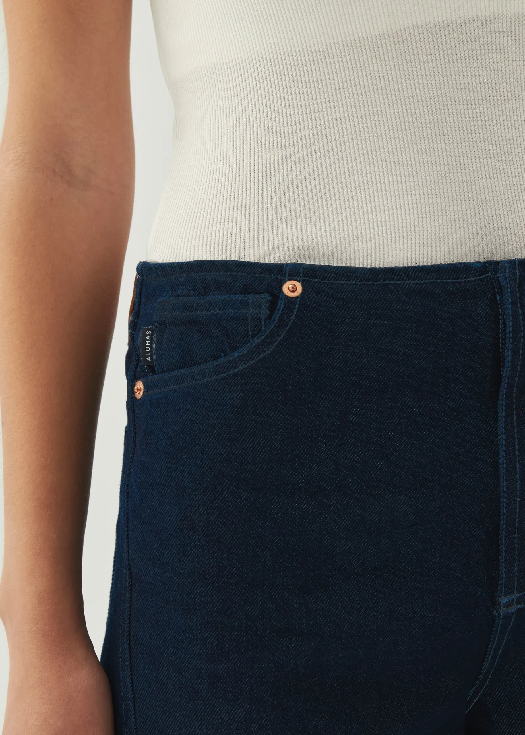 Magda Denim Trousers|ALOHAS Outlet