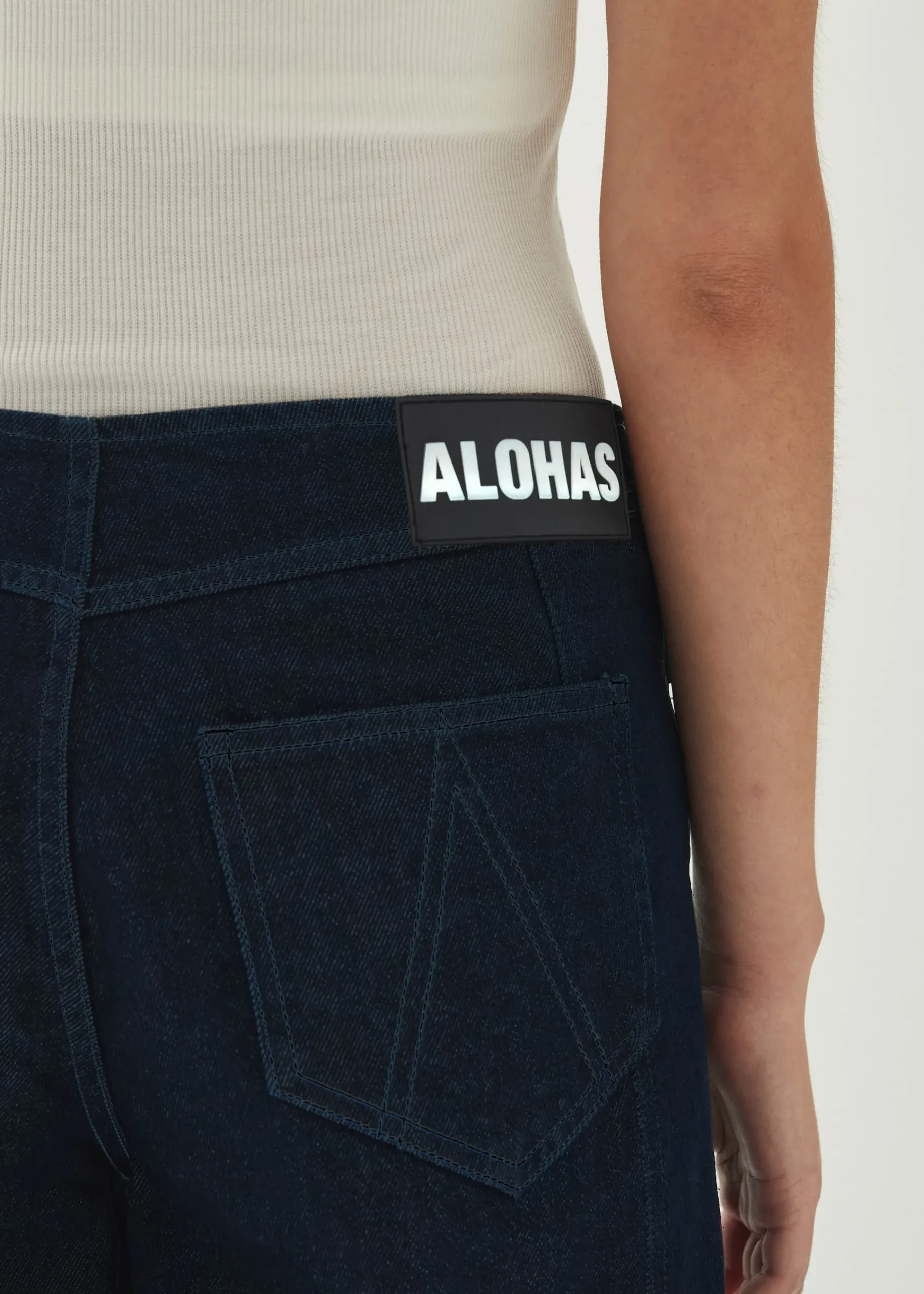 Magda Denim Trousers|ALOHAS Outlet