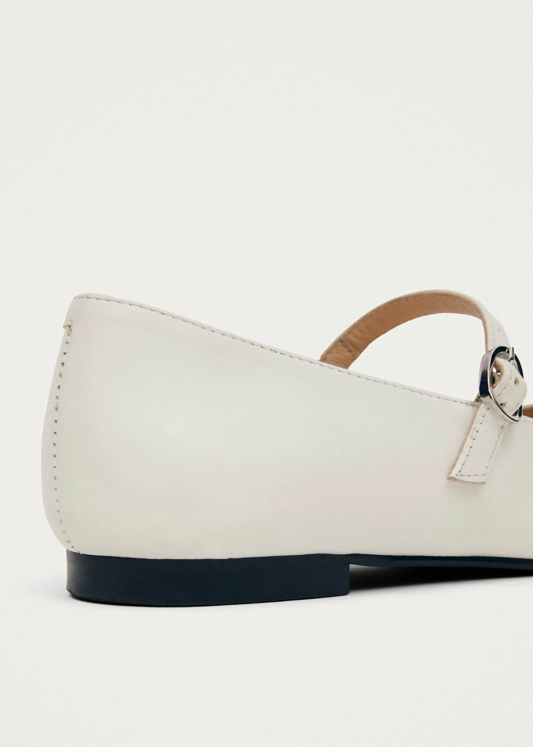 Musa Bicolor Black Cream Leather Ballet Flats|ALOHAS Best