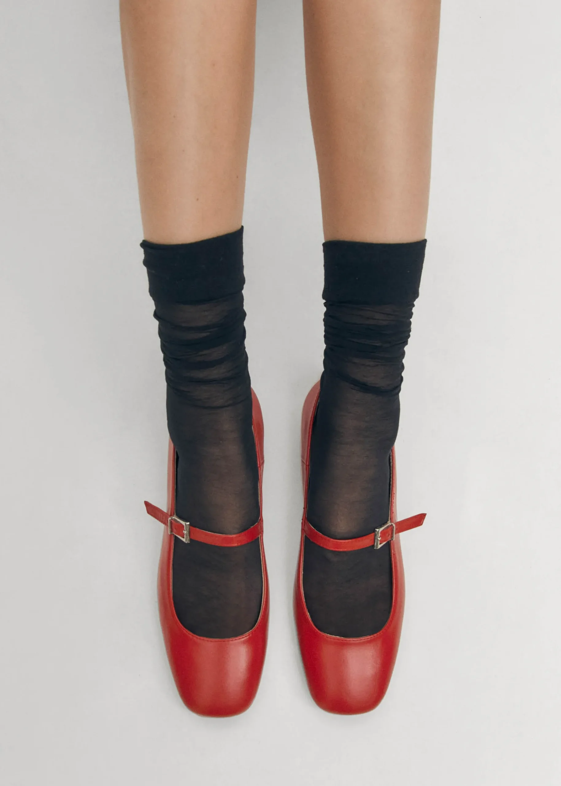 Por Do Sol Leather Ballet Flats|ALOHAS New