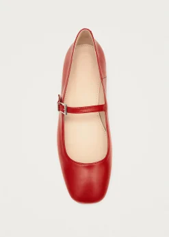 Por Do Sol Leather Ballet Flats|ALOHAS New