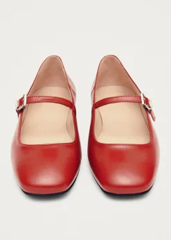 Por Do Sol Leather Ballet Flats|ALOHAS New
