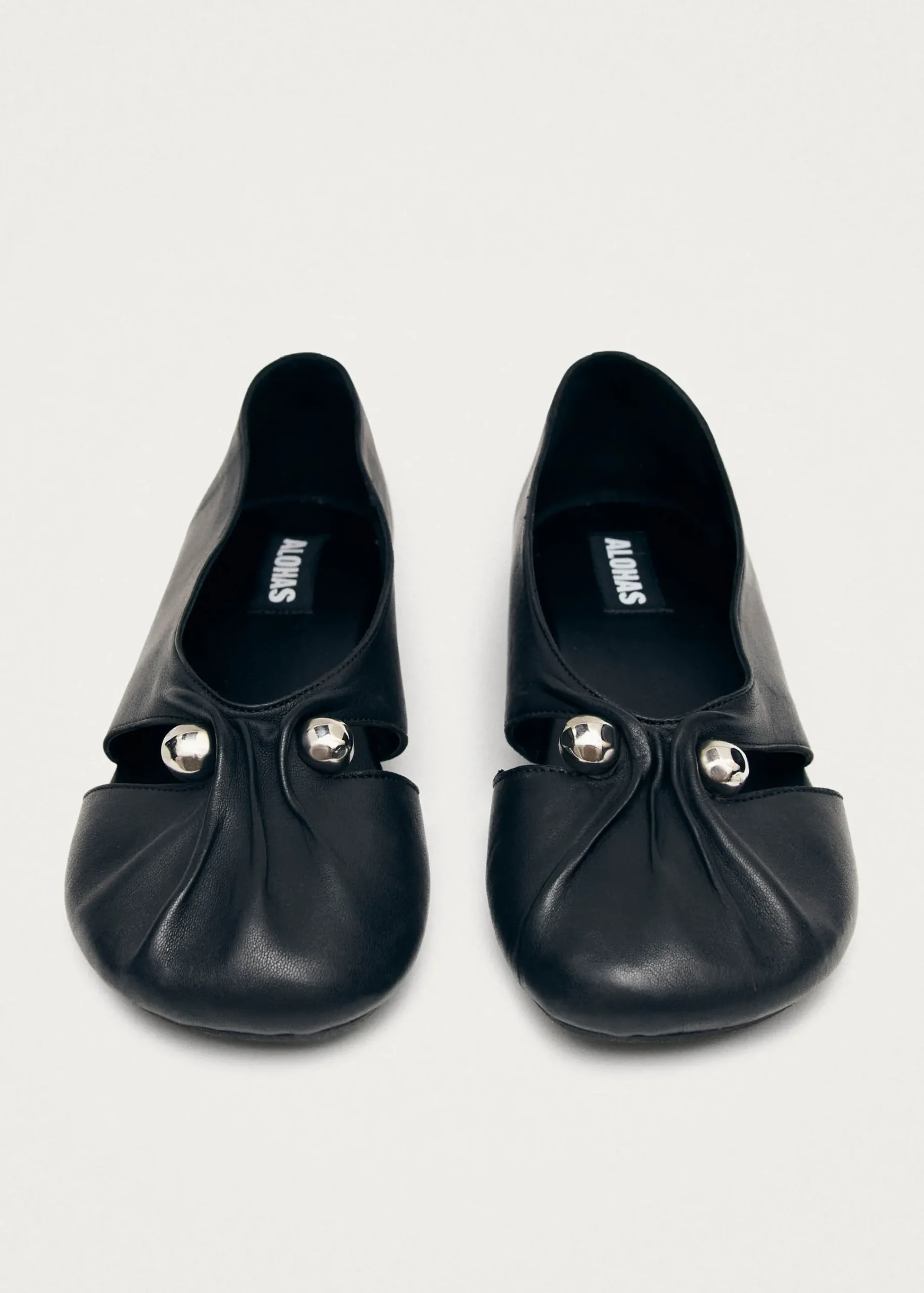 Ravena Leather Ballet Flats|ALOHAS Outlet