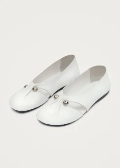Ravena Leather Ballet Flats|ALOHAS Online