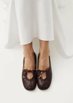 Rosalind Leather Ballet Flats|ALOHAS Outlet