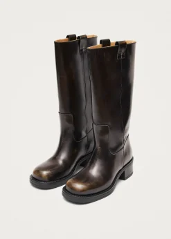 Sajan Leather Boots|ALOHAS New