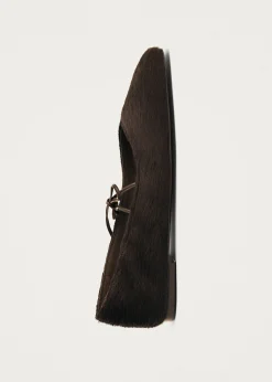 Sway Soft Brown Leather Ballet Flats|ALOHAS Discount