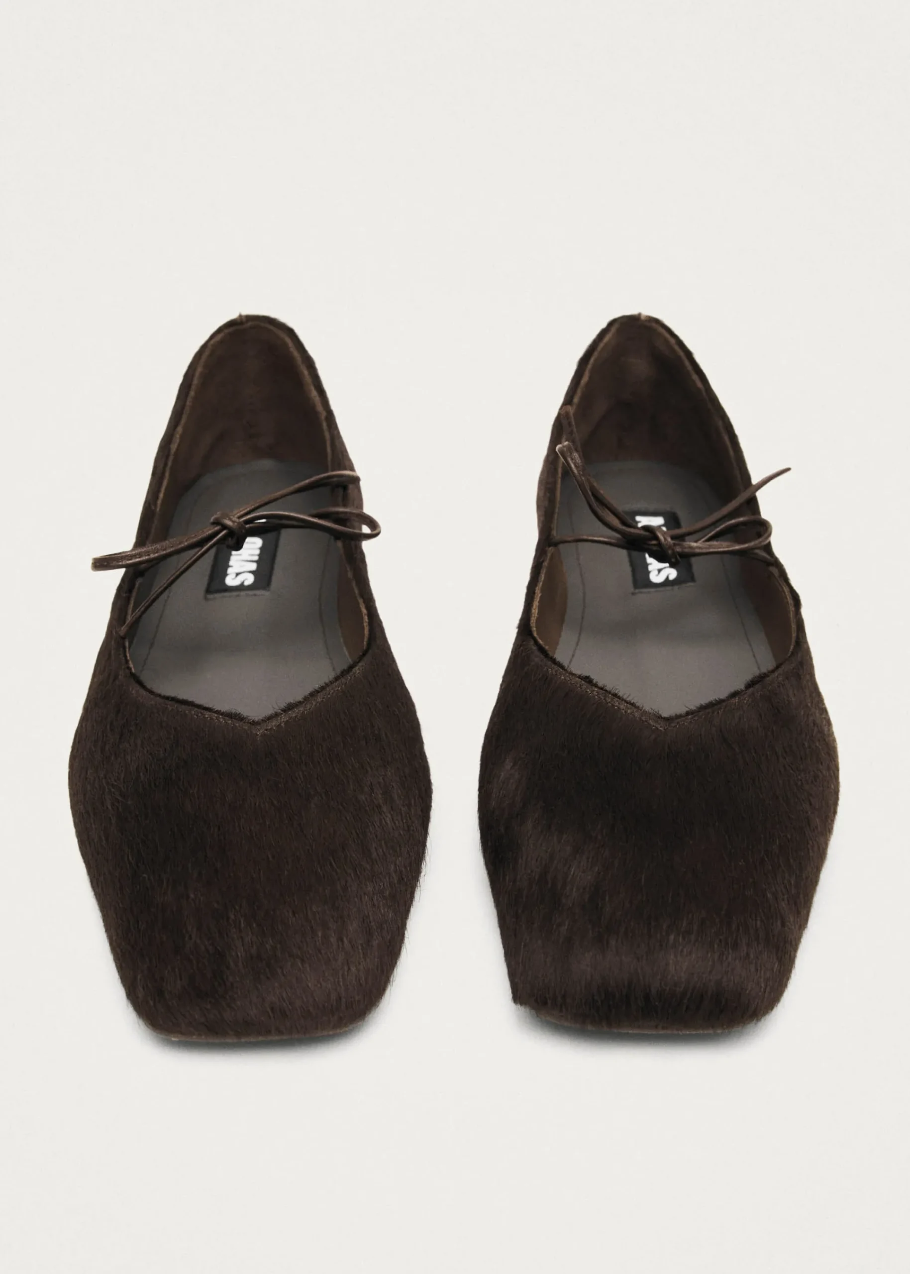 Sway Soft Brown Leather Ballet Flats|ALOHAS Discount