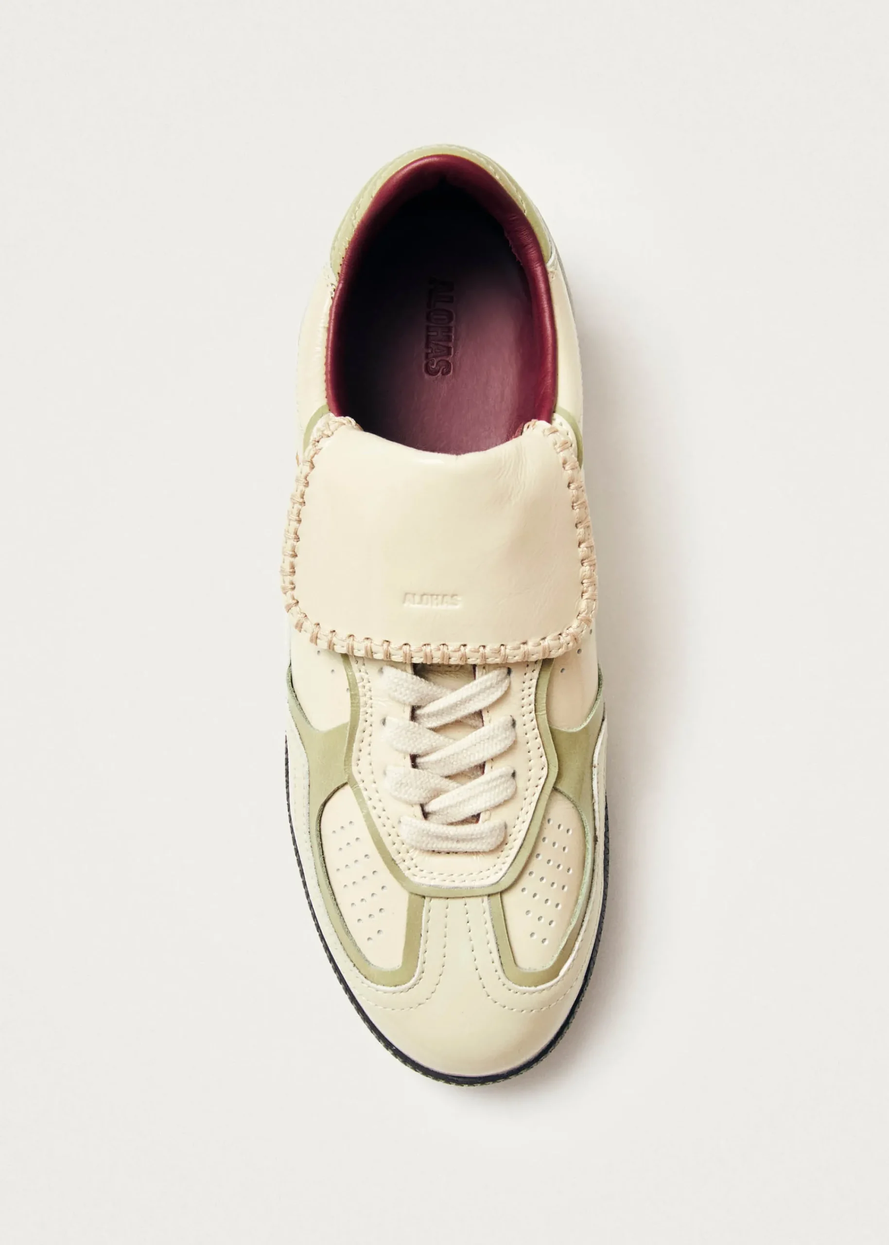 Tb.490 Club Onix Cream Leather Sneakers|ALOHAS Fashion