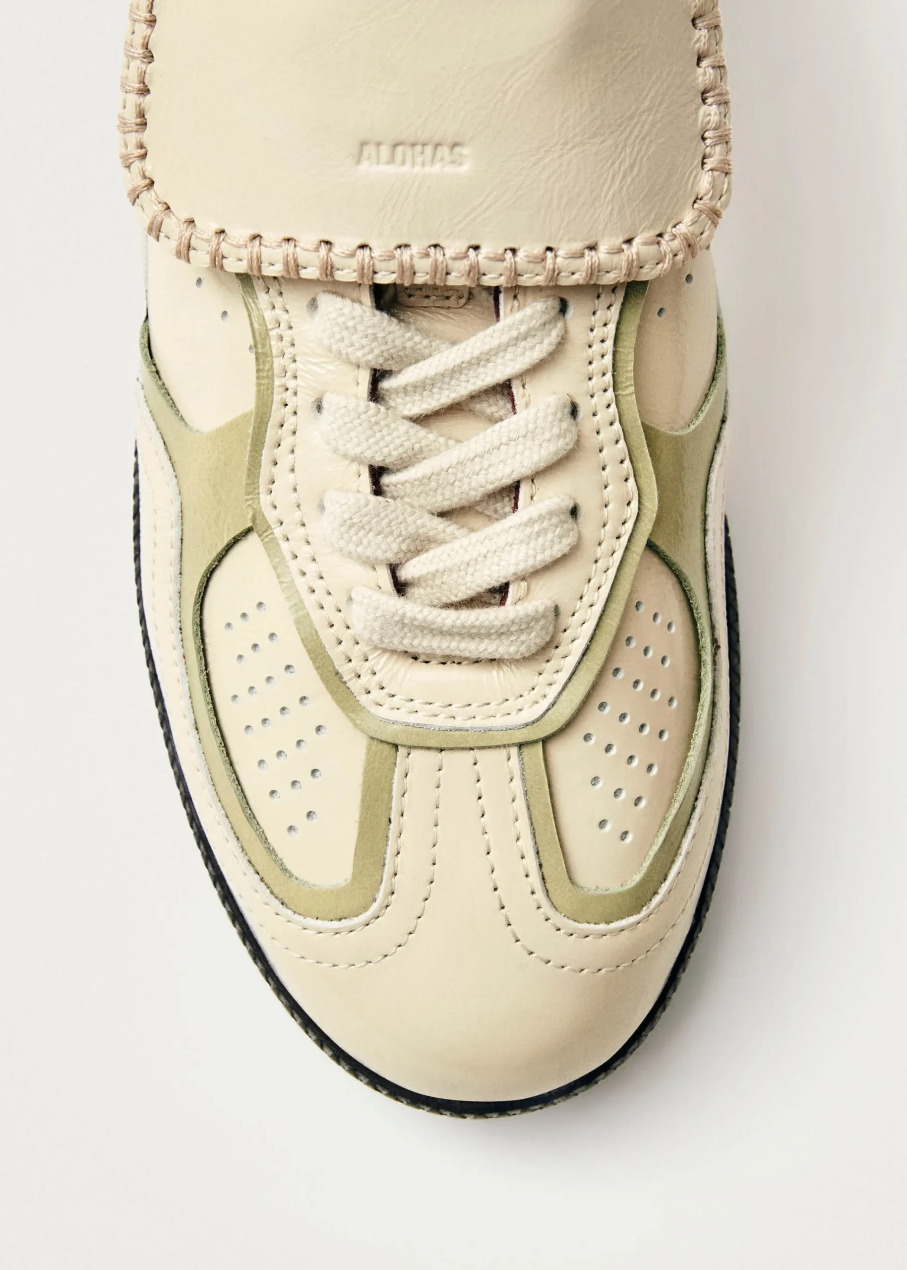 Tb.490 Club Onix Cream Leather Sneakers|ALOHAS Fashion