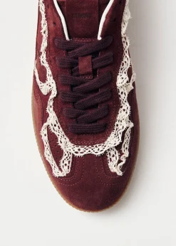 Tb.490 Crochet Burgundy Leather Sneakers|ALOHAS Hot
