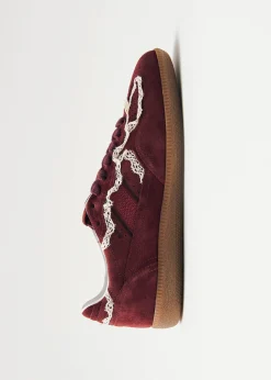 Tb.490 Crochet Burgundy Leather Sneakers|ALOHAS Hot