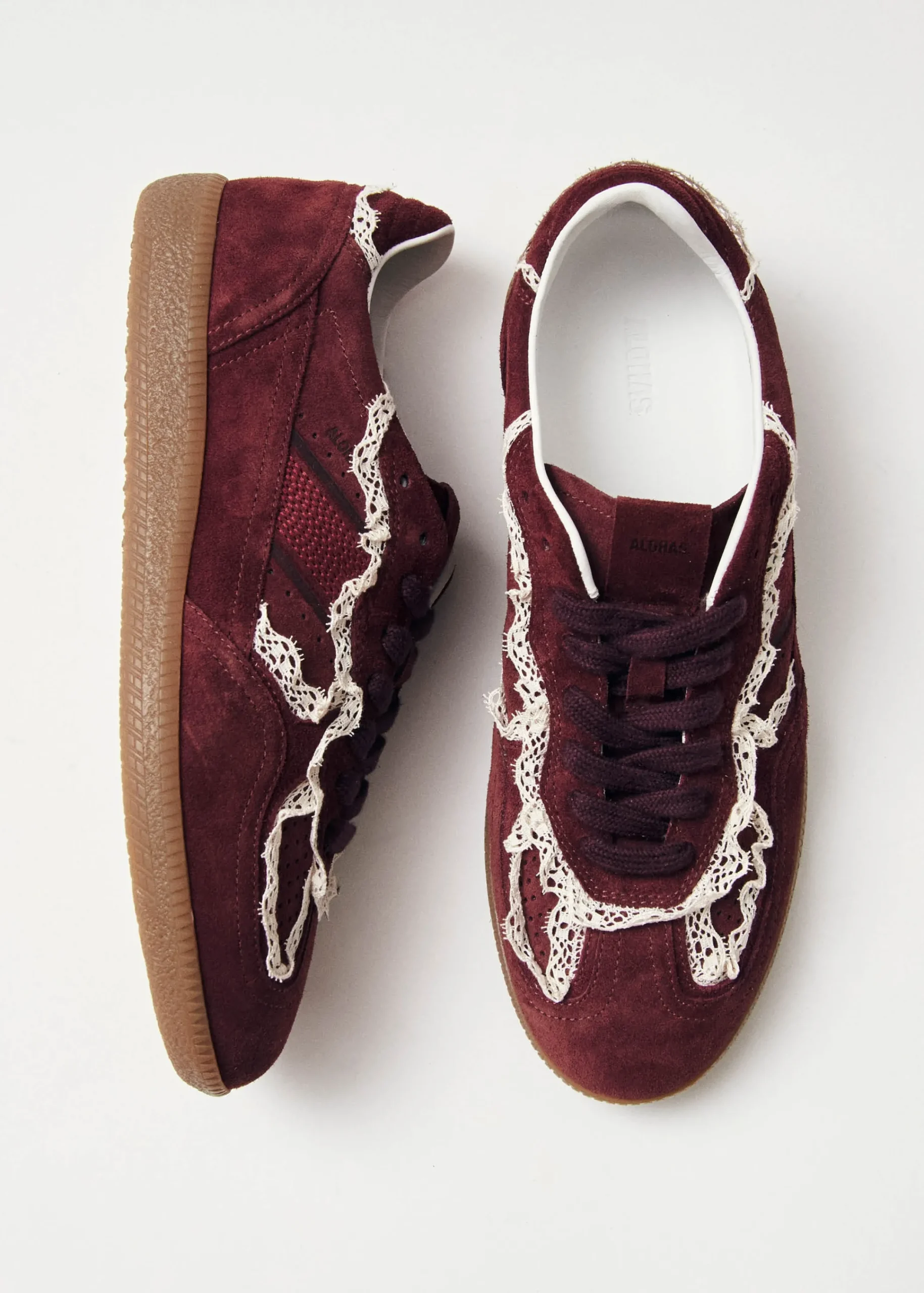 Tb.490 Crochet Burgundy Leather Sneakers|ALOHAS Hot
