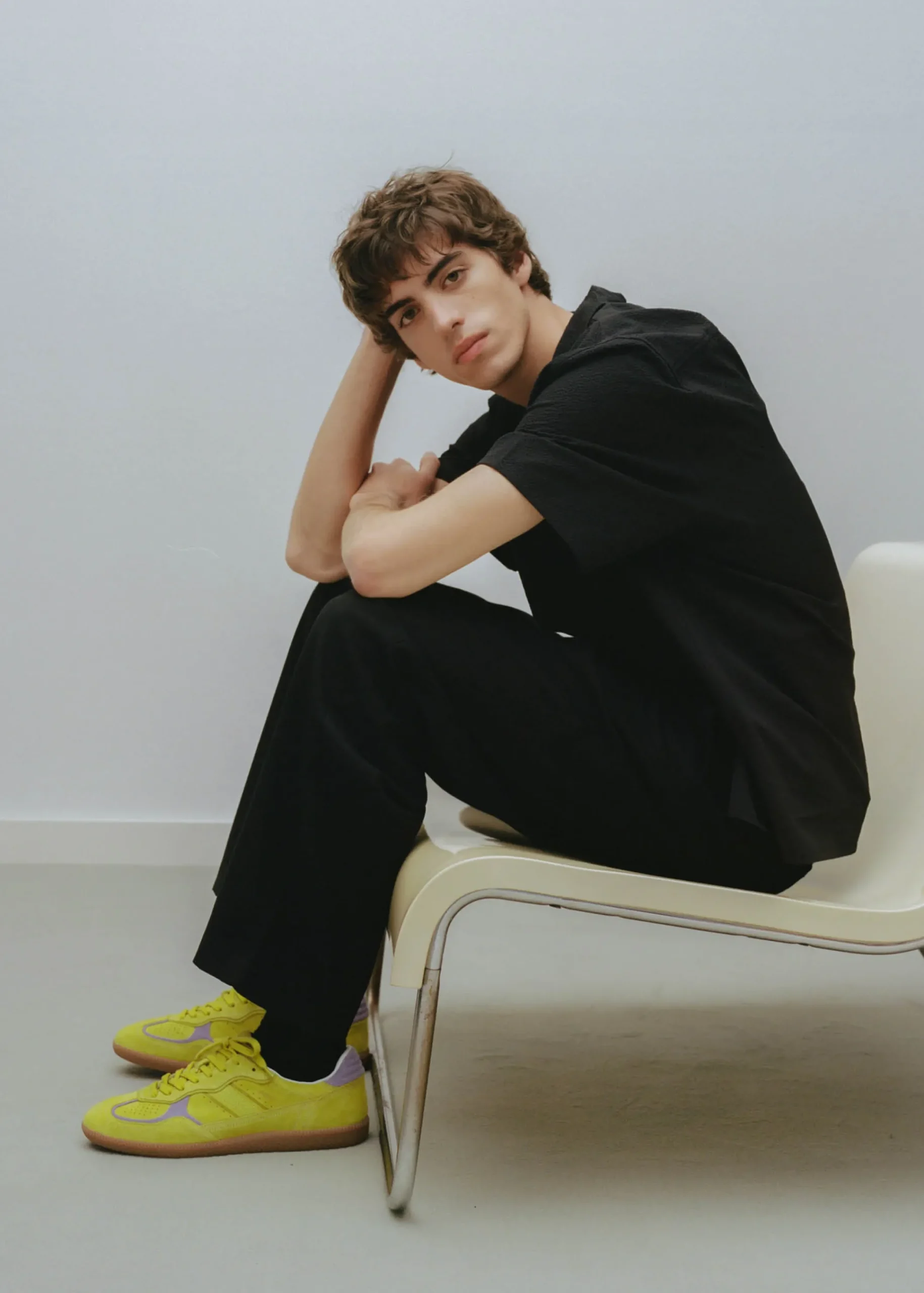 Tb.490 Rife Acid Green Leather Sneakers|ALOHAS Best