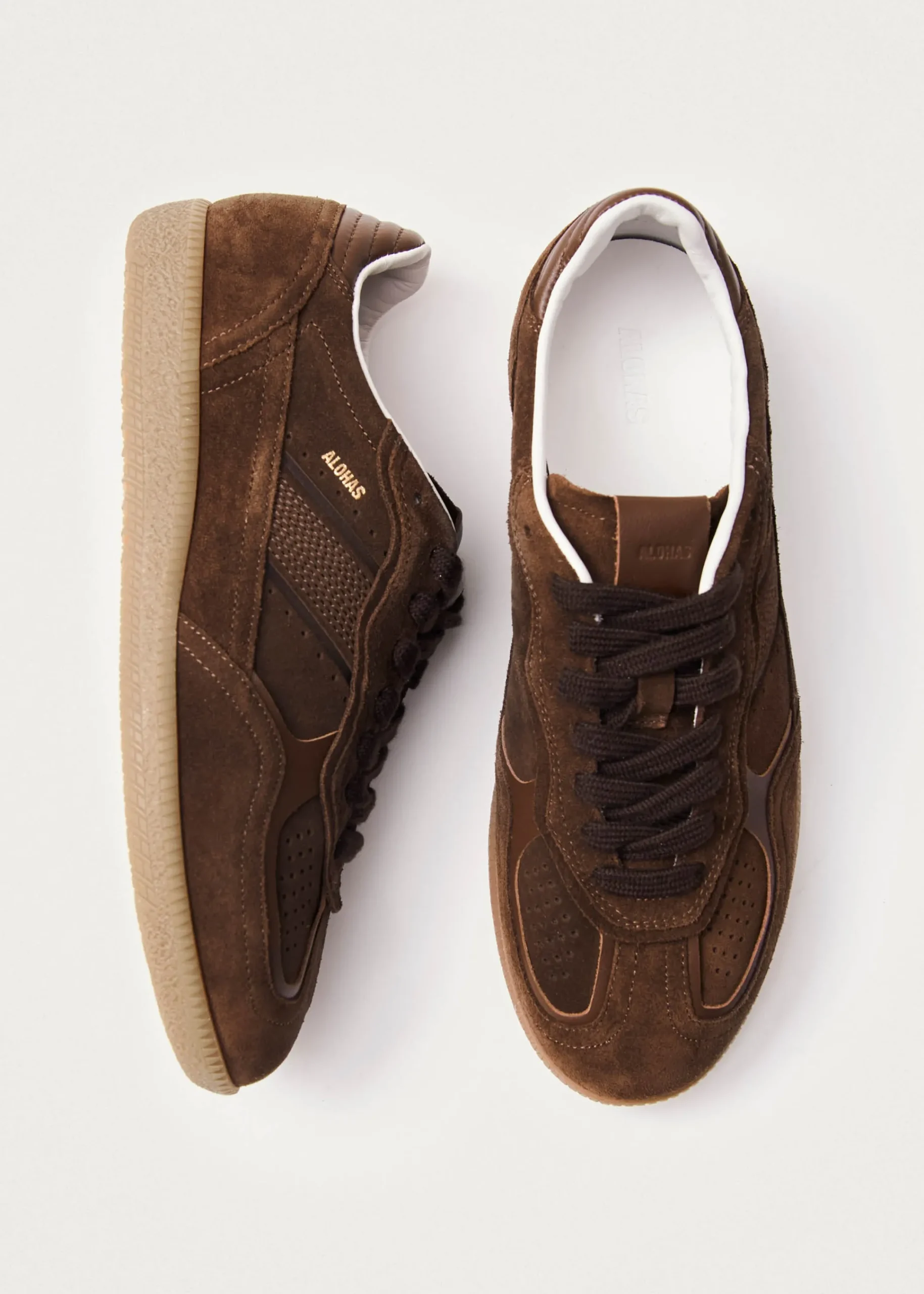 Tb.490 Rife Chocolate Brown Leather Sneakers|ALOHAS Clearance