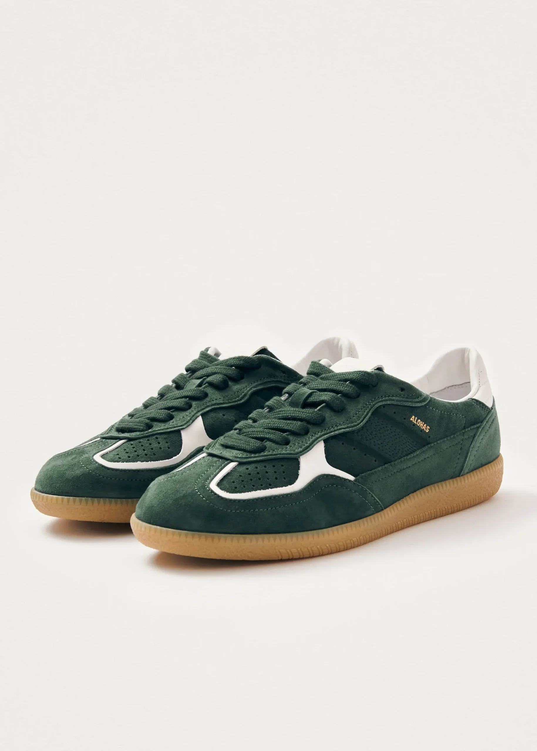Tb.490 Rife Forest Green Leather Sneakers|ALOHAS Clearance