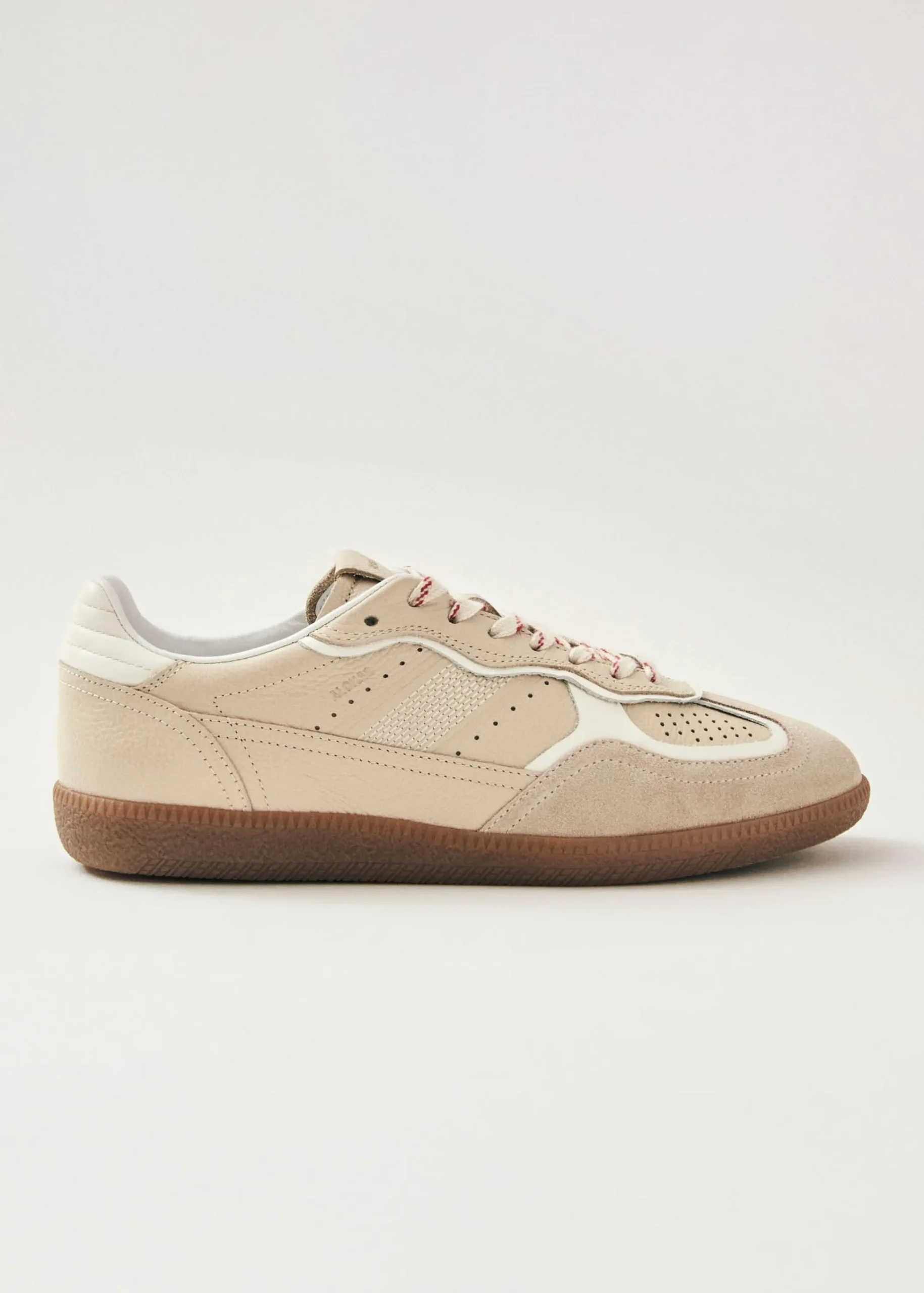 Tb.490 Rife Grain Cream Leather Sneakers|ALOHAS Discount