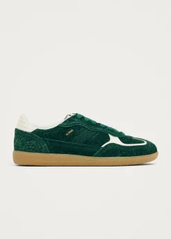 Tb.490 Rife Suede Fuzzy Green Leather Sneakers|ALOHAS Clearance
