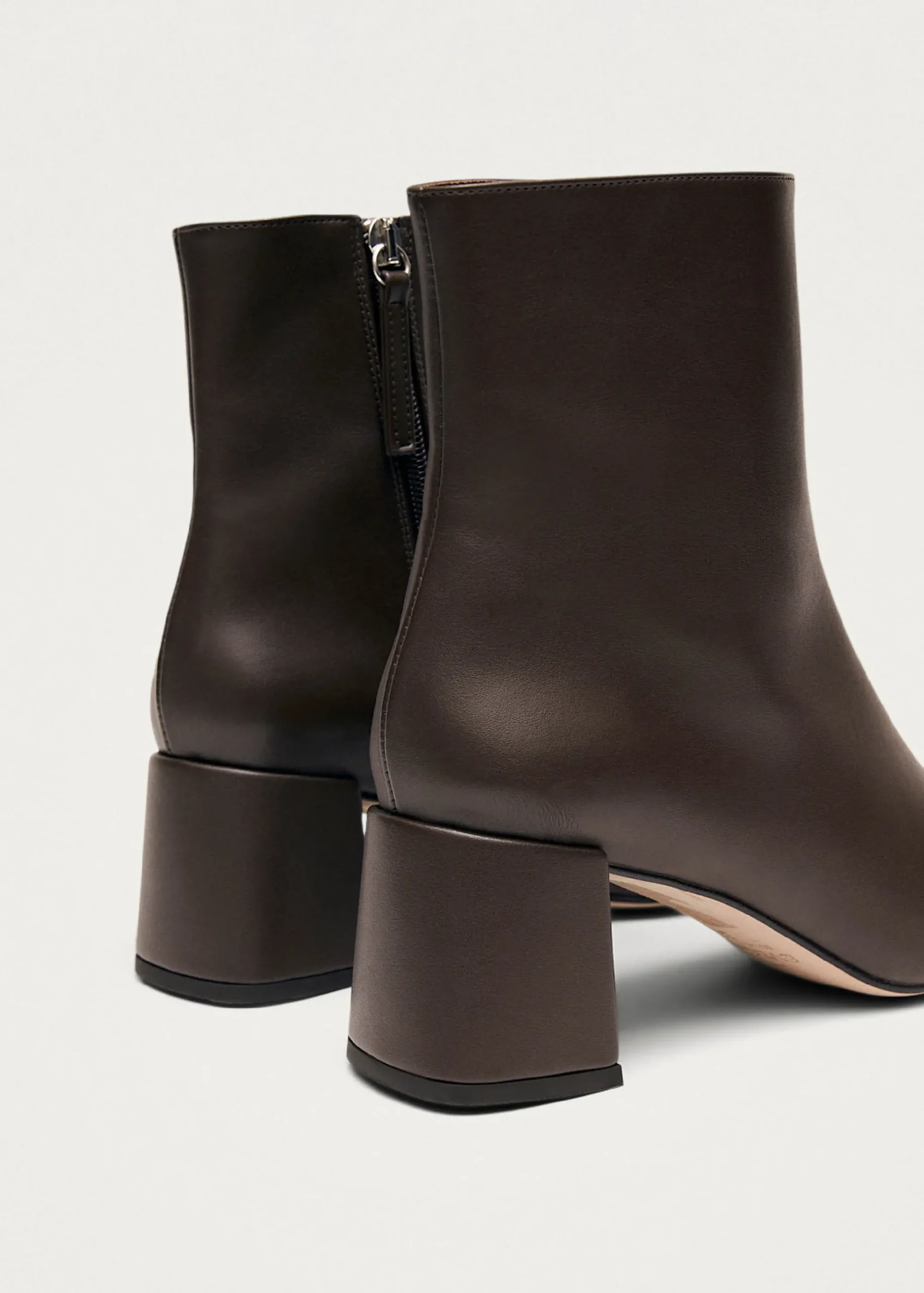 Watercolor Umber Brown Vegan Leather Ankle Boots|ALOHAS Clearance