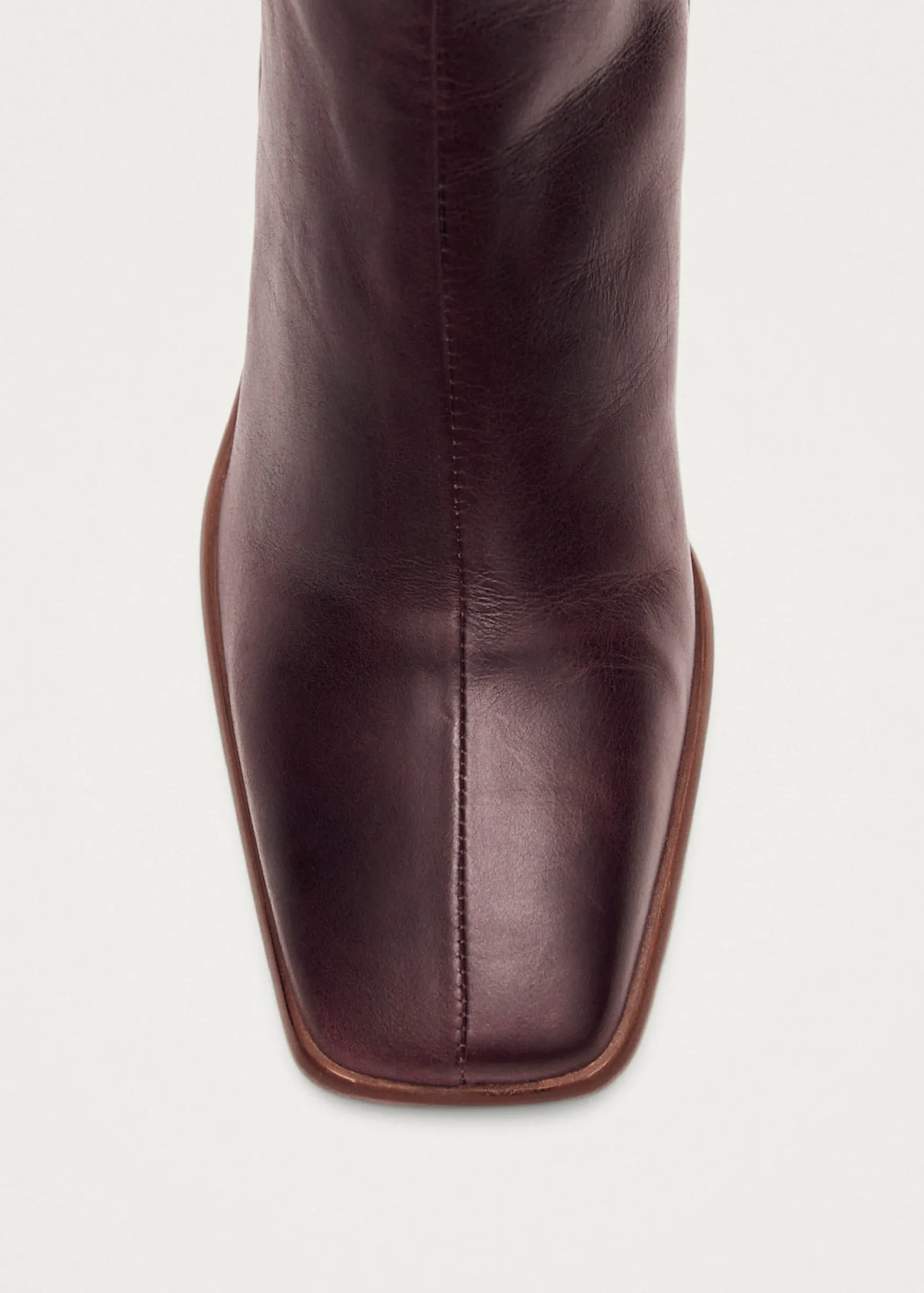 West Cape Wine Burgundy Leather Ankle Boots|ALOHAS Fashion
