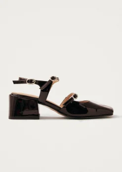 Withnee Onix Brown Leather Pumps|ALOHAS Clearance